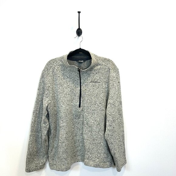 Men’s Eddie Bauer Size XL Heathered 1/2 Zip Pullover Sweater Sweatshirt - Picture 1 of 9